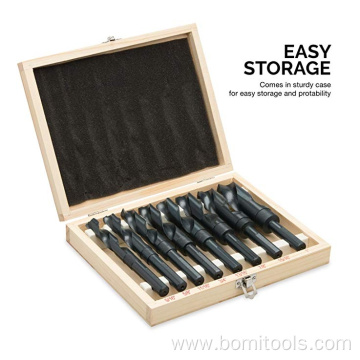 HSS Reduced Shank Black Drill Bit set